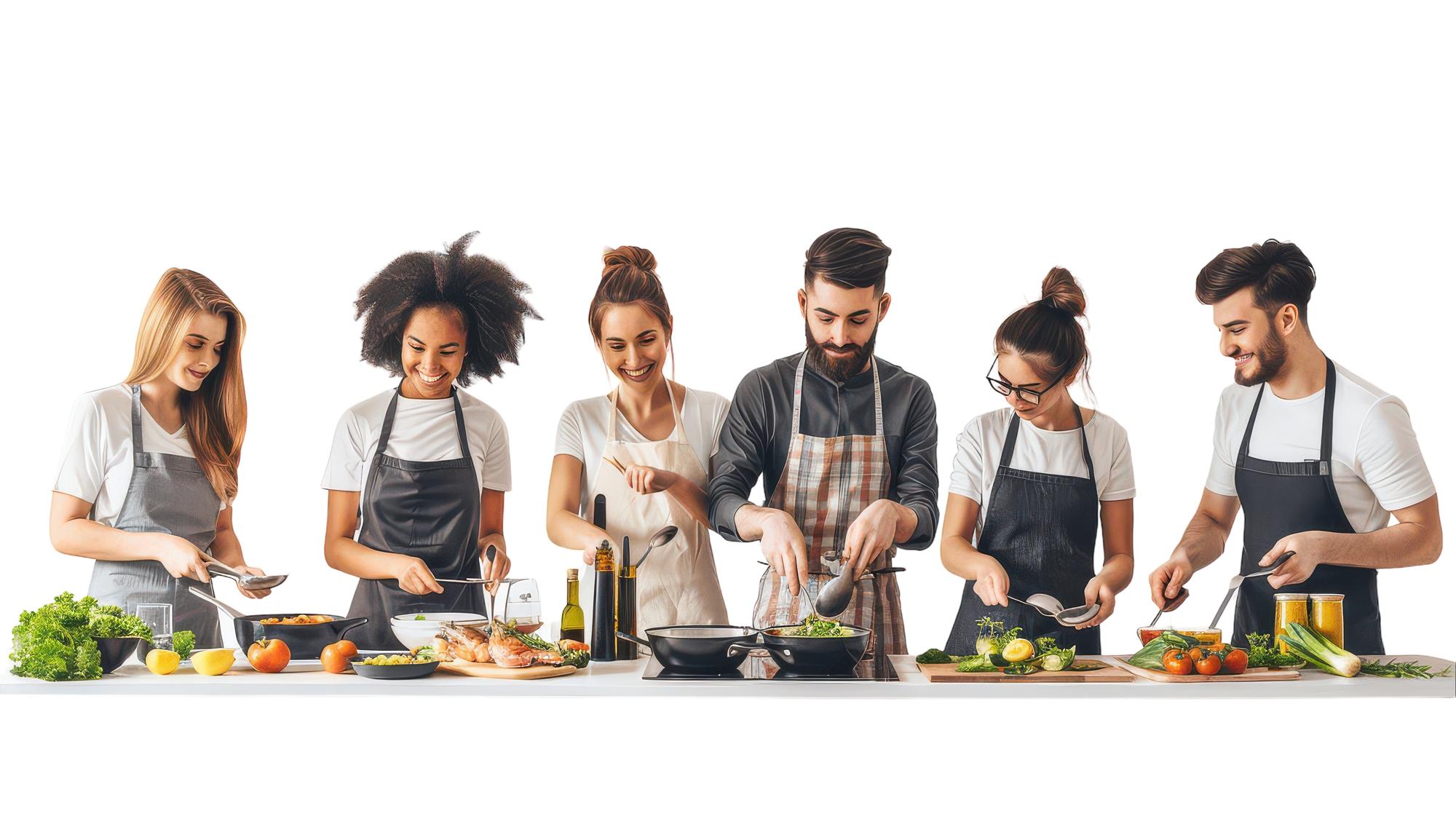 Small group cooking workshop